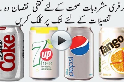 شوگر فری مشروبات پینے سے ہونے والی بیماریاں