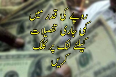 روپے کی قدر میں کمی جاری
