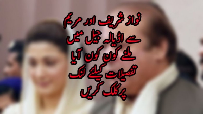 نواز شریف اور مریم  سے اڈیالہ جیل میں ملنے کون کون آیا
