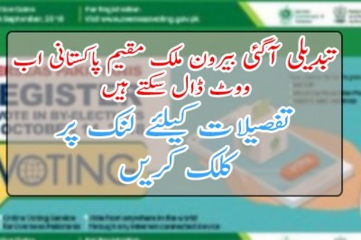 بیرون ملک مقیم پاکستانی اب ووٹ ڈال سکتے ہیں