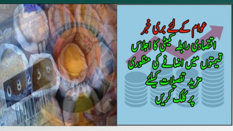 اقتصادی رابطہ کمیٹی کا اجلاس قیمتوں میں اضافے کی منظوری
