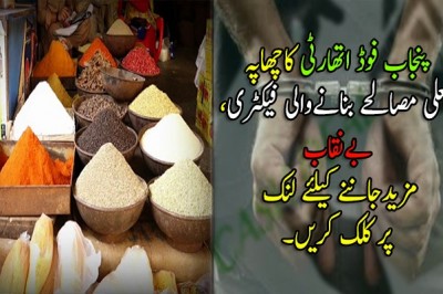 پنجاب فوڈ اتھارٹی کاچھاپہ،ر جعلی مصالحے بنانےوالی فیکٹری بےنقاب