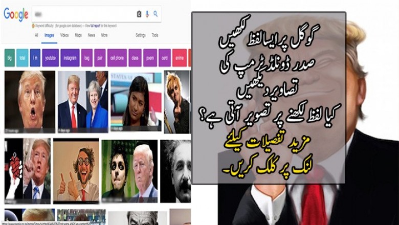 گوگل پرایسالفظ لکھیں  صدر ڈونلڈ ٹرمپ کی تصاویردیکھیں