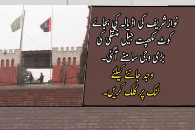 نوازشریف کی اڈیالہ کی بجائے کوٹ لکھپت جیل منتقلی کی اپیل منظور