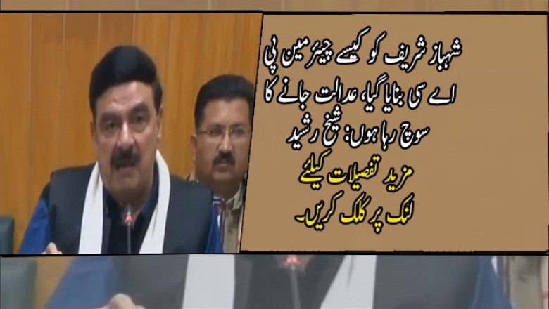 شہباز شریف کو کیسے چیئرمین پی اے سی بنایا گیا، عدالت جانے کا سوچ رہا ہوں: شیخ رشید