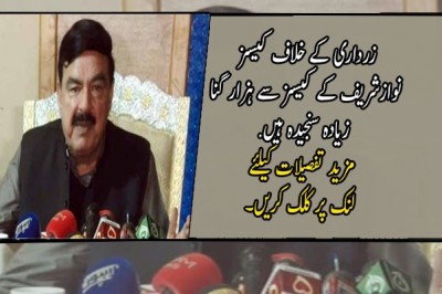 زرداری کے خلاف کیسز نوازشریف کے کیسز سے ہزار گنا زیادہ سنجیدہ ہیں