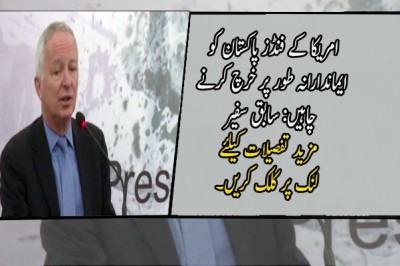 امریکا کے فنڈز پاکستان کو ایماندارانہ طور پر خرچ کرنے چاہیں: سابق سفیر