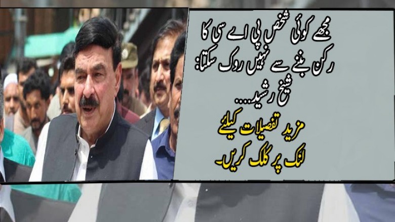 مجھے کوئی شخص پی اے سی کا رکن بننے سے نہیں روک سکتا: شیخ رشید