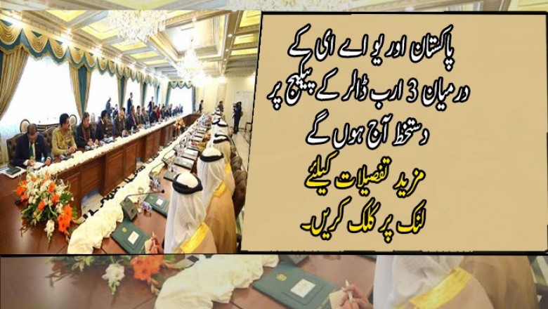 پاکستان اور یو اے ای کے درمیان 3 ارب ڈالر کے پیکیج پر دستخط آج ہوں گے