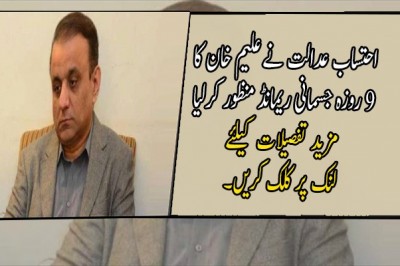 احتساب عدالت نے علیم خان کا 9 روزہ جسمانی ریمانڈ منظور کرلیا