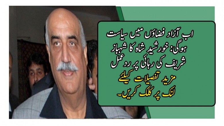 اب آزاد فضاؤں میں سیاست ہوگی: خورشید شاہ کا شہباز شریف کی رہائی پر ردعمل