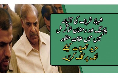 شہباز شریف کی آشیانہ ہاؤسنگ اور رمضان شوگر مل کیس میں ضمانت منظور