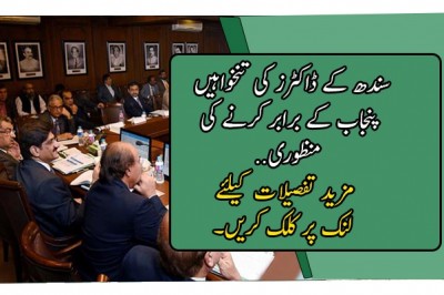سندھ کے ڈاکٹرز کی تنخواہیں پنجاب کے برابر کرنے کی منظوری