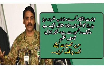 بھارت انتظار کرے، جواب ضرور دیا جائے گا 