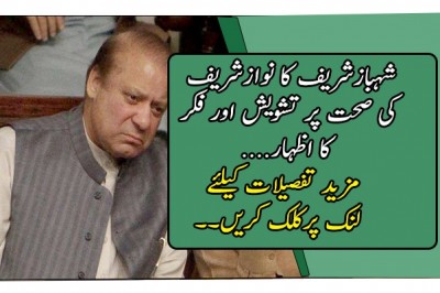 شہبازشریف کا نوازشریف کی صحت پر تشویش اور فکر کا اظہار