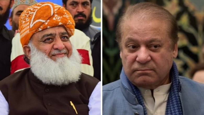مولانا فضل الرحمان کی نواز شریف سے ملاقات، ملکی مسائل پر تبادلہ خیال